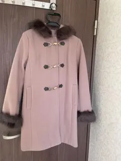 INGNI ファー付きダッフルコート ピンク