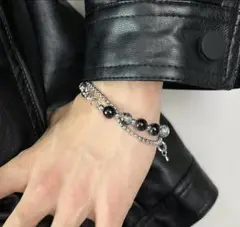 ストリート ブレスレット ブラックストーン
