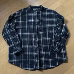 HEART MARKET 黒緑と白のチェック長袖シャツ