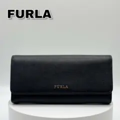 FURLA 極美品 バビロン 長財布 ブラック 黒 レザー 大容量