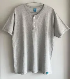 Good Onグレー ヘンリーネック Tシャツ L