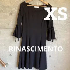 RINASCIMENTOリナシメント　袖フレア　ストレッチ素材　ワンピース