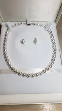 【新品・オーロラ花珠】あこや真珠 8.0×8.5mm 真珠科学研究所 アコヤ