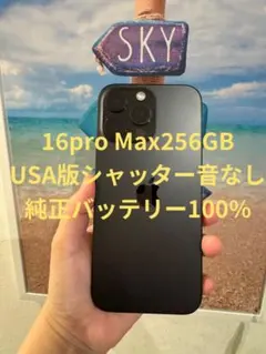 iPhone 16 Pro Max 256GB ★USA版シャッター音なし