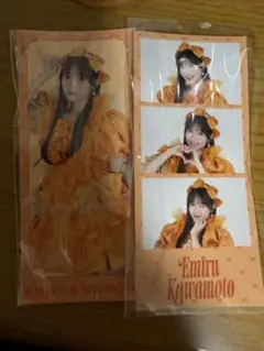 きゅーすと新衣装お披露目記念川本笑瑠F賞ステッカー3CUTフォトカード