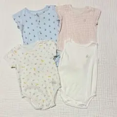 【ファミリア 70cm】 半袖＆タンクトップ ロンパース 4枚まとめ売り