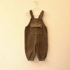 韓国子供服　コーデュロイ オーバーオール 90cm