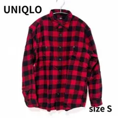 UNIQLO ユニクロ　フランネルチェックシャツ　レギュラーカラー　Sサイズ