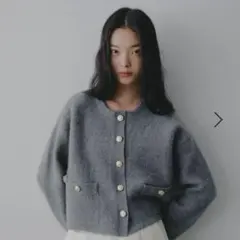 【新品タグ付き】A part by CNラクーンコンキンボタンカーディガン