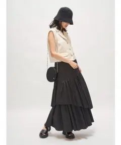 SNIDEL スナイデル アイボリー ツイード ベスト ONE SIZE