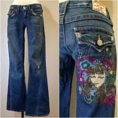 TRUE RELIGION flaredenimpants Y2Kグランジ00s