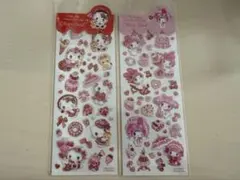 シール　キティ、マイメロ　セット