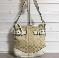 ★No38094 コーチ F19682 シグネチャー ショルダー バッグ