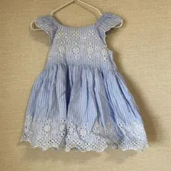 ベビー ワンピース ストライプ 刺繍のサムネイル