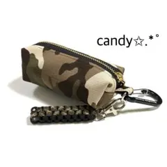 ゴルフボールケース ミニティーホルダー付き✩.*˚迷彩柄(モカ)