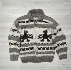 90s カウチンセーター　サンダーバード　カナダ製　美品