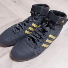 adidas レスリング　ボクシングシューズ 黒24.5cm 美品のサムネイル