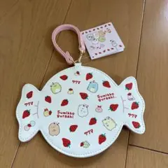 【新品未使用】すみっコぐらし　サクマいちごみるくキャンディ ダイカットパスケース