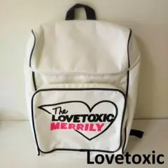 未使用　Lovetoxic　リュック ホワイト　白　ラブトキシック　バッグ　部活のサムネイル