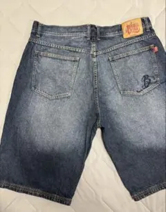 ダークデニム ショートパンツ