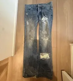 00s fuga damage flare denim archive vkei - メルカリ