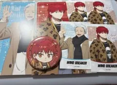 【WIND BREAKER】プリンセスカフェ　カード、缶バッジ、特典　梅宮、焚石