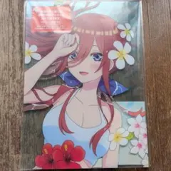 美品 映画五等分の花嫁~Summer party~ クリアボード 中野三玖 水着