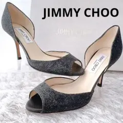 jimmy choo ジミーチュウ　ラメ　サンダル　ハイヒール　パンプス　美品