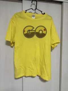 中古品 ポケモンGO プリント Tシャツ イエロー Lサイズ