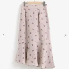 MAJESTIC LEGON ヴィンテージフラワースカート ピンク 花柄 アシメ