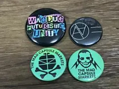 マッドカプセルマーケッツ 缶バッジ4個セット ライジングサン AA= MAD
