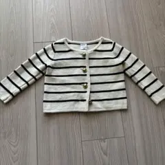 baby GAP ボーダー ニットカーディガン 6-12ヶ月