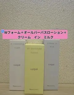 新入荷ナリス化粧品ルクエジェルウォッシュ＋オールパーパス+クリーム 