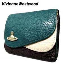 ポラリス様　希少カラー❤️ヴィヴィアンウエストウッド 三つ折り財布 オーブ レザー