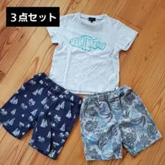 100 110【3点セット】グリーンレーベル ユニクロ Tシャツ パンツ 男の子
