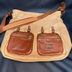 【中古】See by Chloé ベージュ ブラウン レザーショルダーバッグのサムネイル
