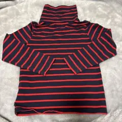 オカイディ　ボーダータートルネック　ロンT 3A 98cm