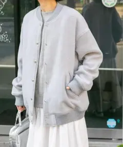 新品◆FORK&SPOON◆スタジアムジャンパー《GRAY》アーバンリサーチ