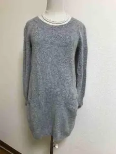 特別セール！【美品日本製】アンゴラ20%毛65%チュニック/ワンピ　ミミアンドロ