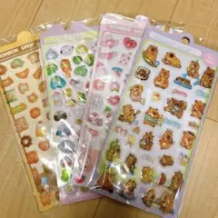 ⑮ ボンボンドロップ風シール 3Dシール 4枚セット