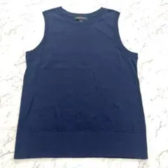 バナナリパブリック オーガニックコットン ノースリーブ ニット セーター M