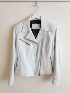 【美品】シープレザー 本革 ライダース ジャケット