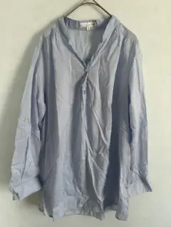 anyFAM 3way ブラウス　水色ストライプ　Mサイズ