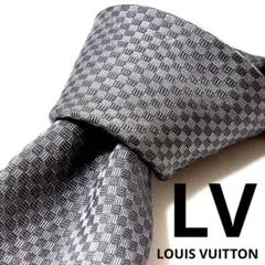 Louis Vuitton ダミエ柄 グレーシルクネクタイのサムネイル