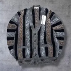 【新品タグ付き】GRAN SIGNORE ストライプカーディガン Mサイズ