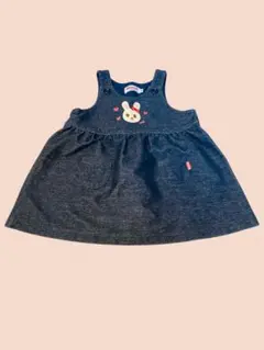 Miki House デニムウサギワンピース F
