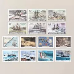 外国切手14枚（ノーフォーク島：沈没船）