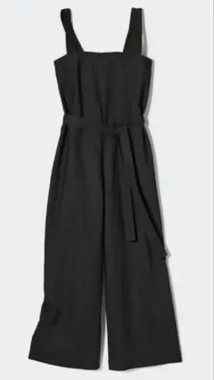 ユニクロ　UNIQLO リネンブレンドサロペット　M
