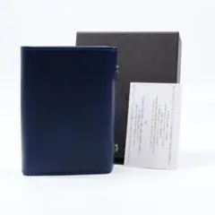 【新品未使用】M+ エムピウ 折り財布 MF2p25_blch ブルー×チョコのサムネイル