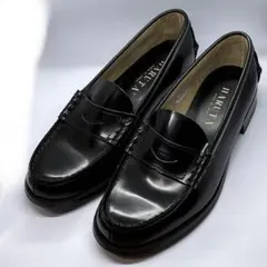 HARUTA ハルタ コインローファー　ブラック 24.5EEE 本革 レザー